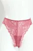 3 Pack Lace Built Up G-String Panties - Rose/Rhubarb/Black sold by Edgars