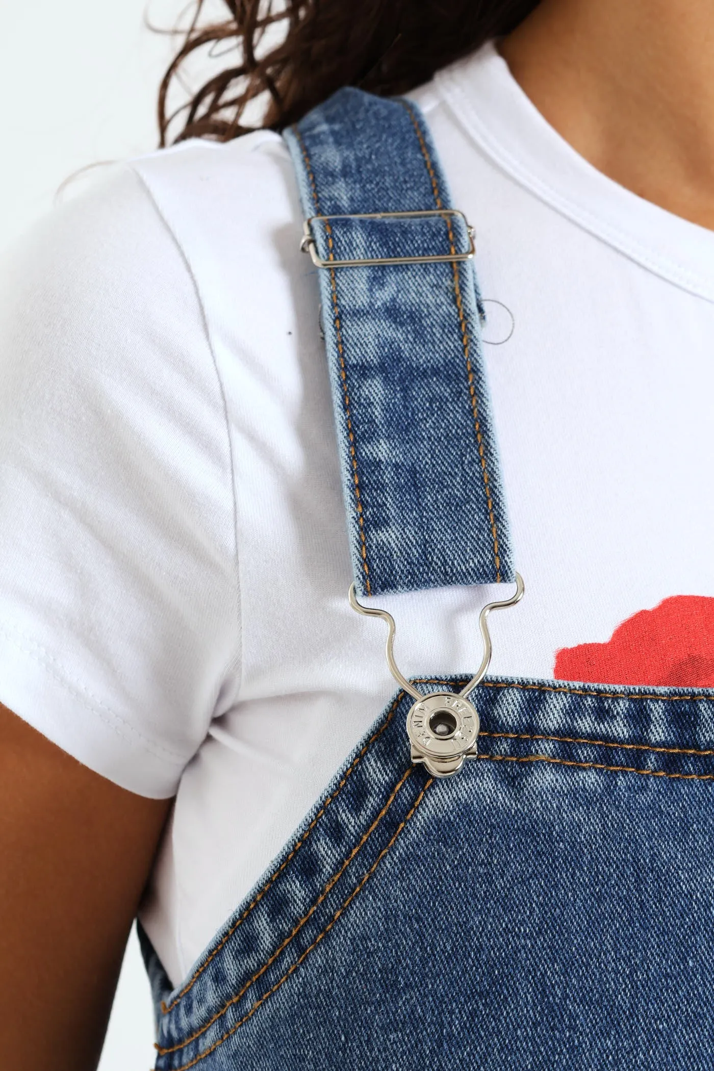 Denim Panel Pinafore Dress - Dark Blue sold by Edgars product image thumbnail 2