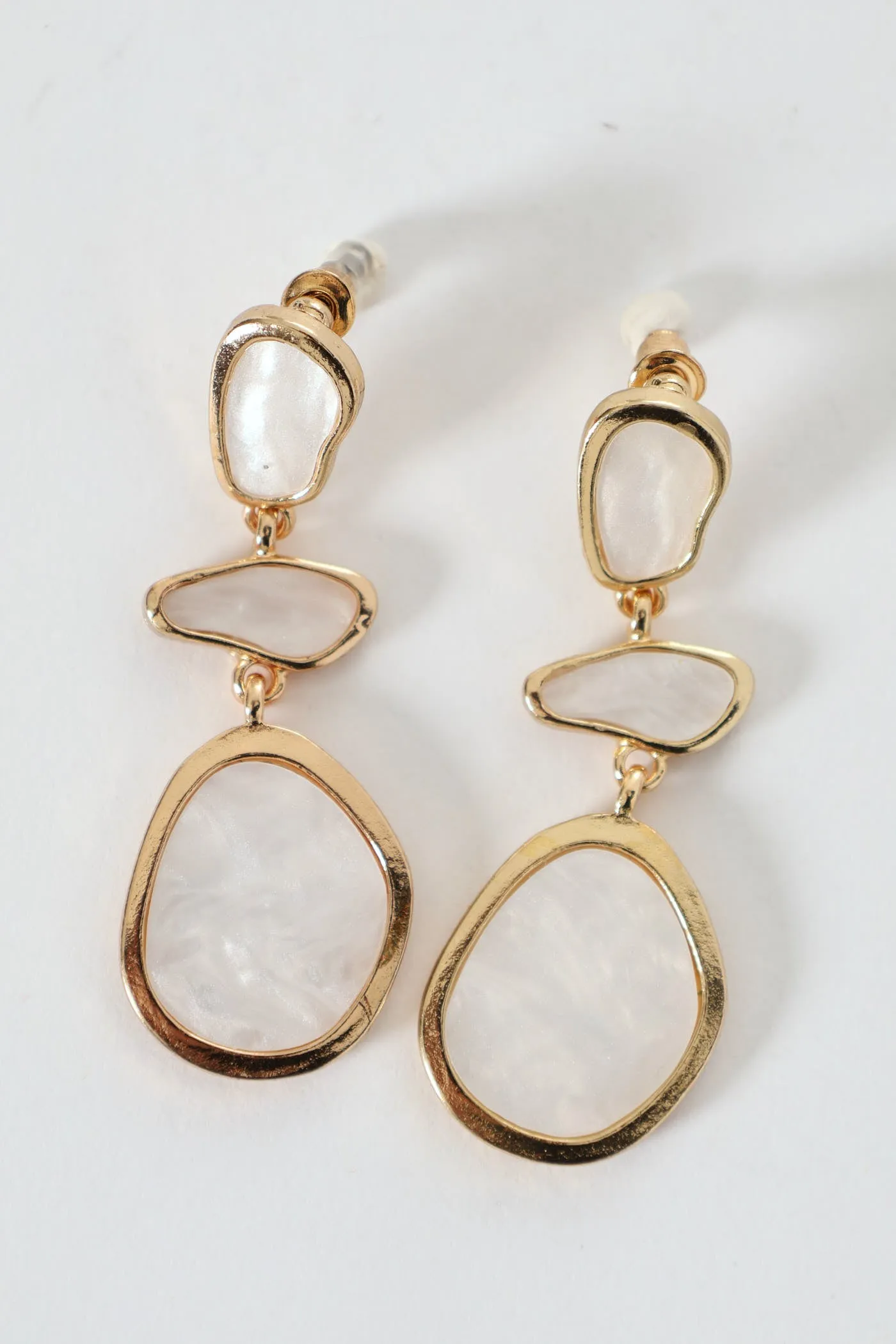 Pearl Drop Earrings - Gold sold by Edgars