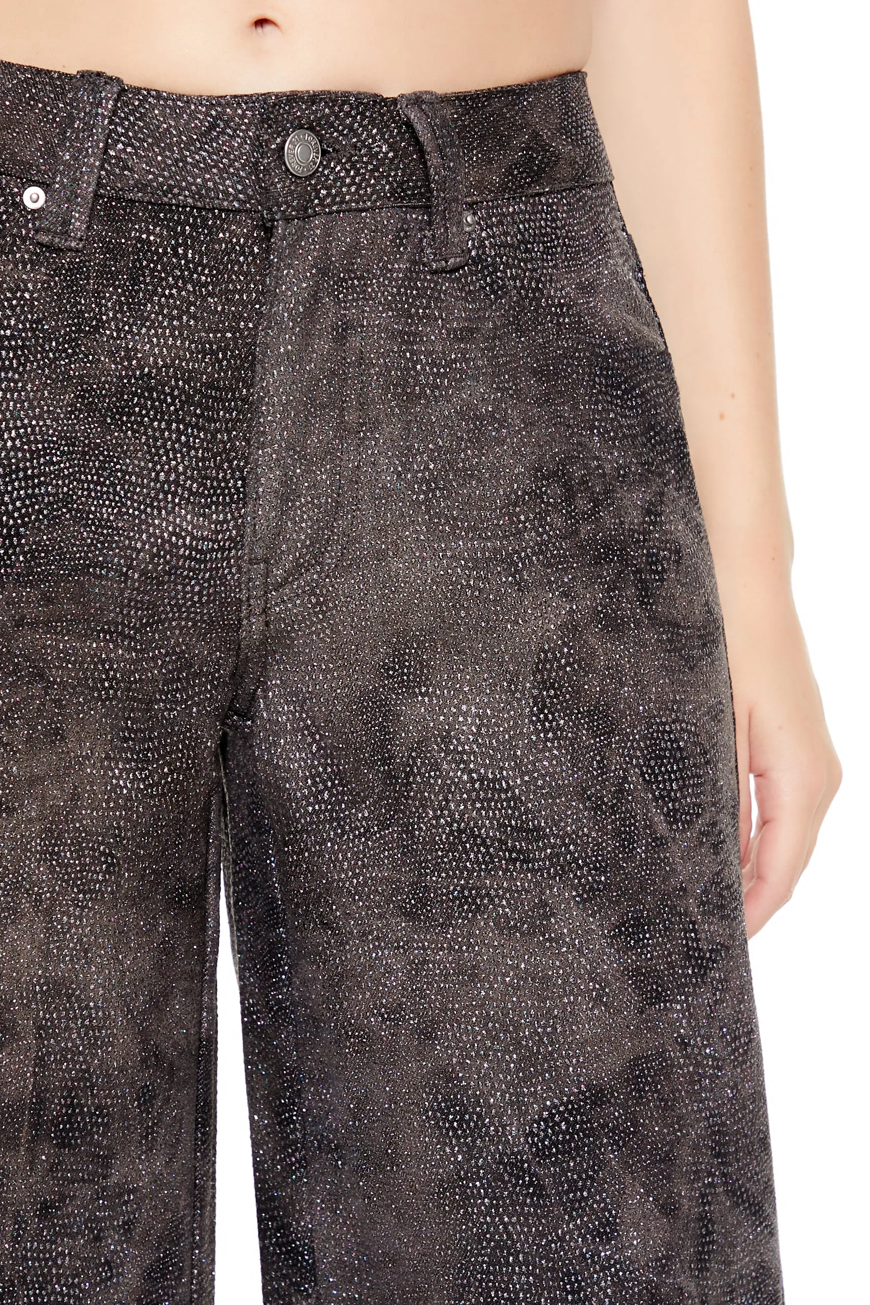 Rhinestone Mid-Rise Cargo Pants - Brown sold by Edgars product image thumbnail 2