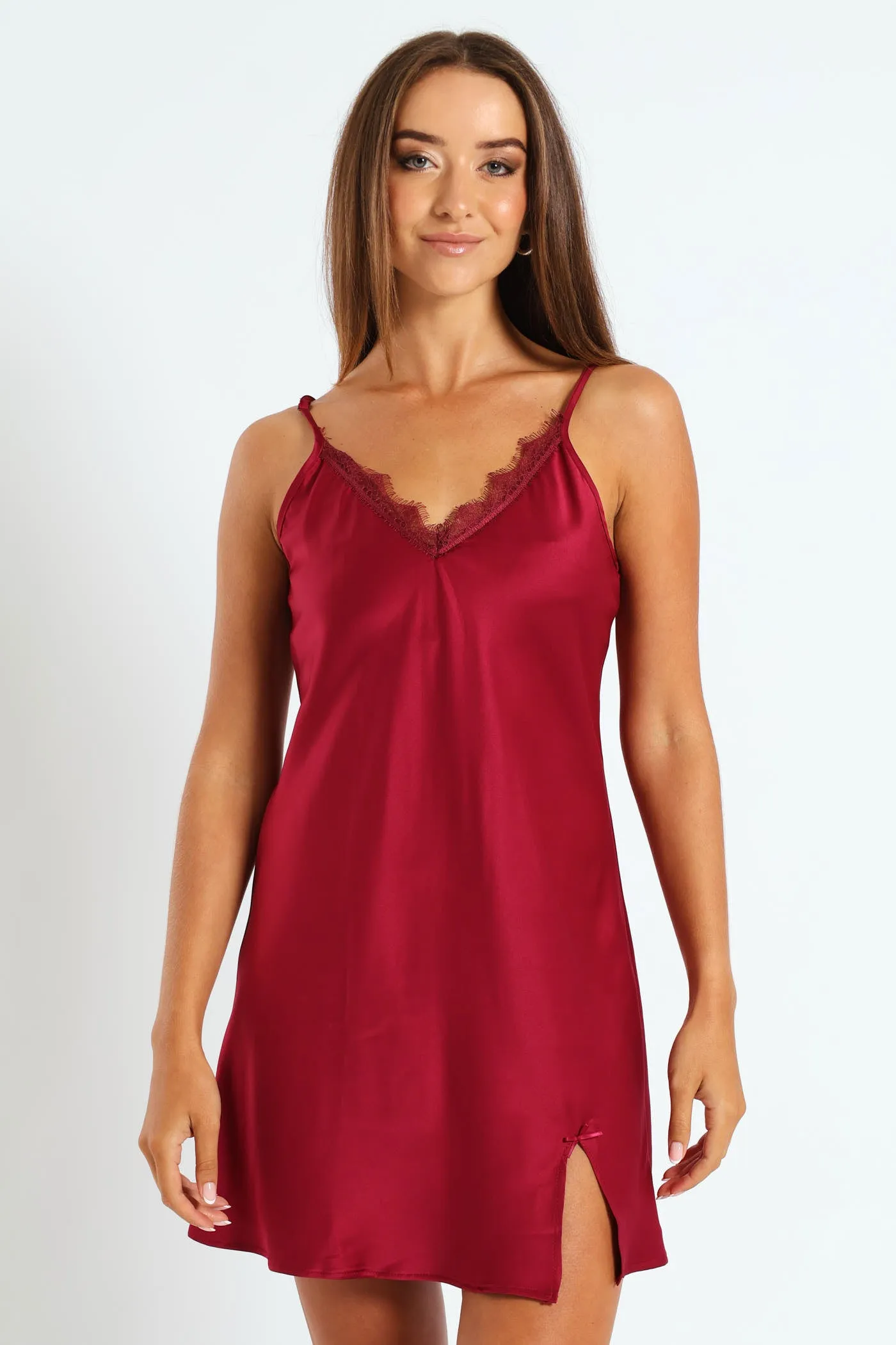 Single Fashion Chemise - Deep Red sold by Edgars