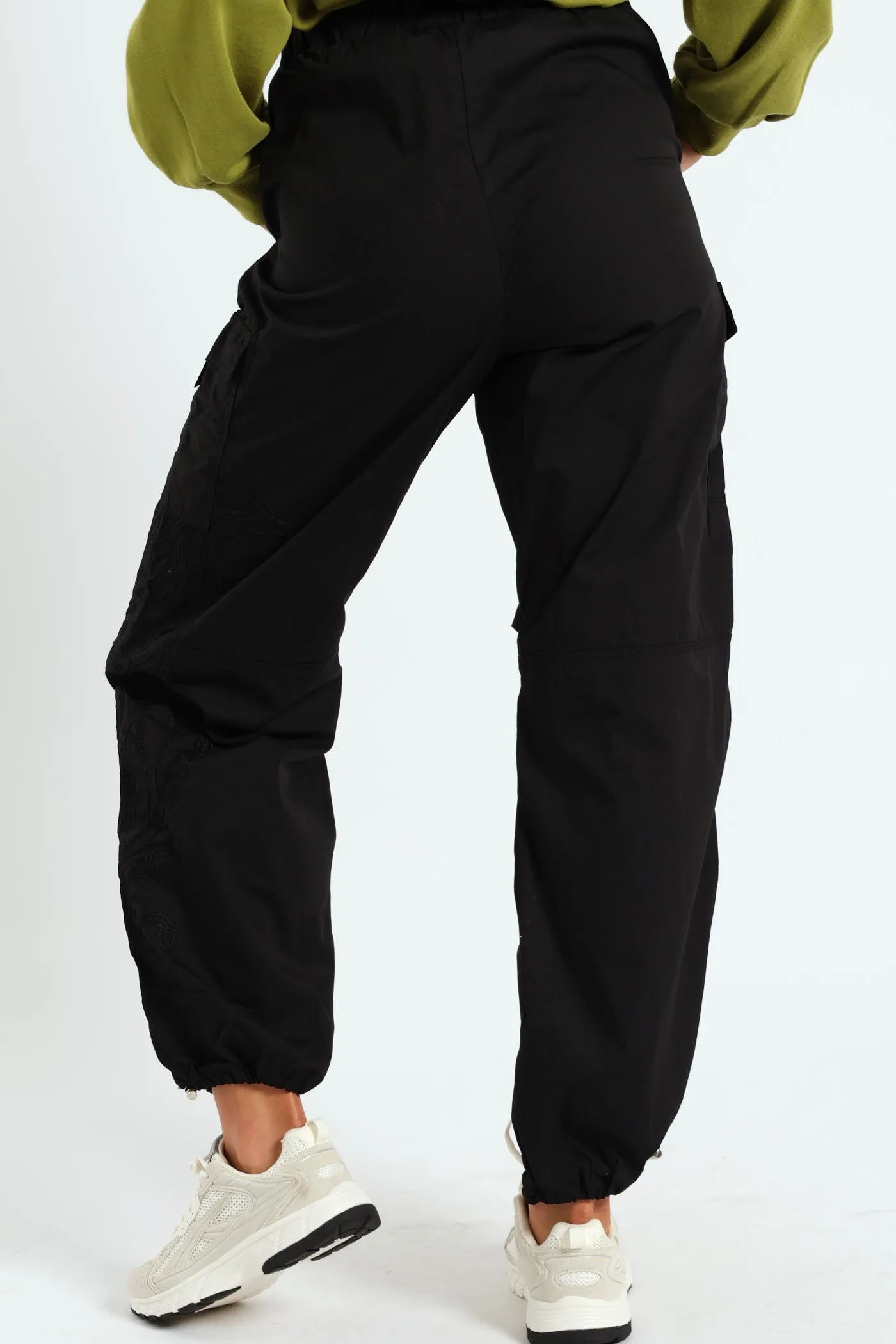 Embroidered Poplin Cargo Jogger - Black sold by Edgars product image thumbnail 4