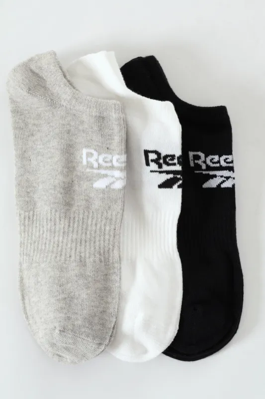 3 Pack Lowcut Socks - White/Black/Grey sold by Edgars