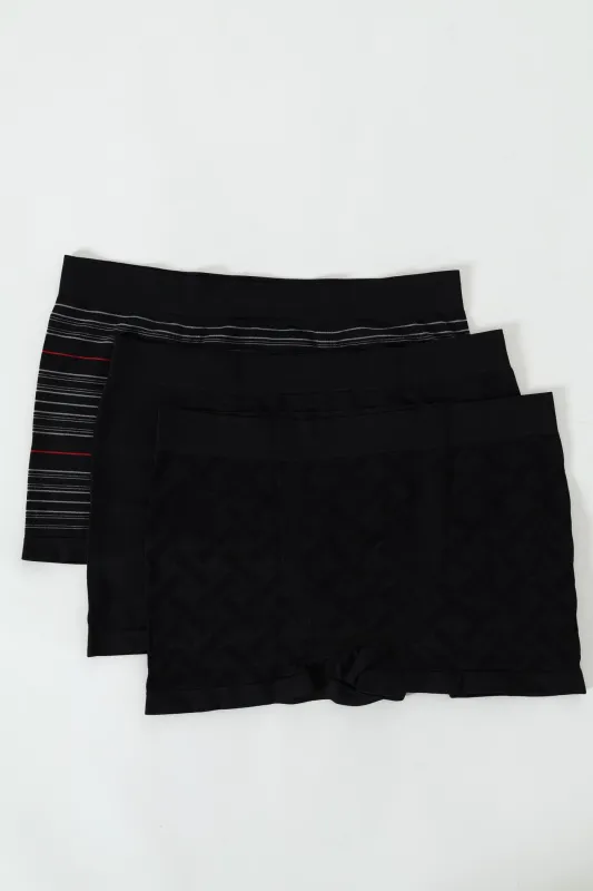3 Pack Seamless Trunks - Black sold by Edgars