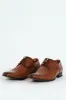 Pin Punch Detail Derby Shoe - Tan sold by Edgars