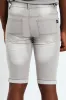 Denim Turnup Shorts - Light Grey sold by Edgars
