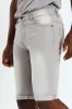 Denim Turnup Shorts - Light Grey sold by Edgars