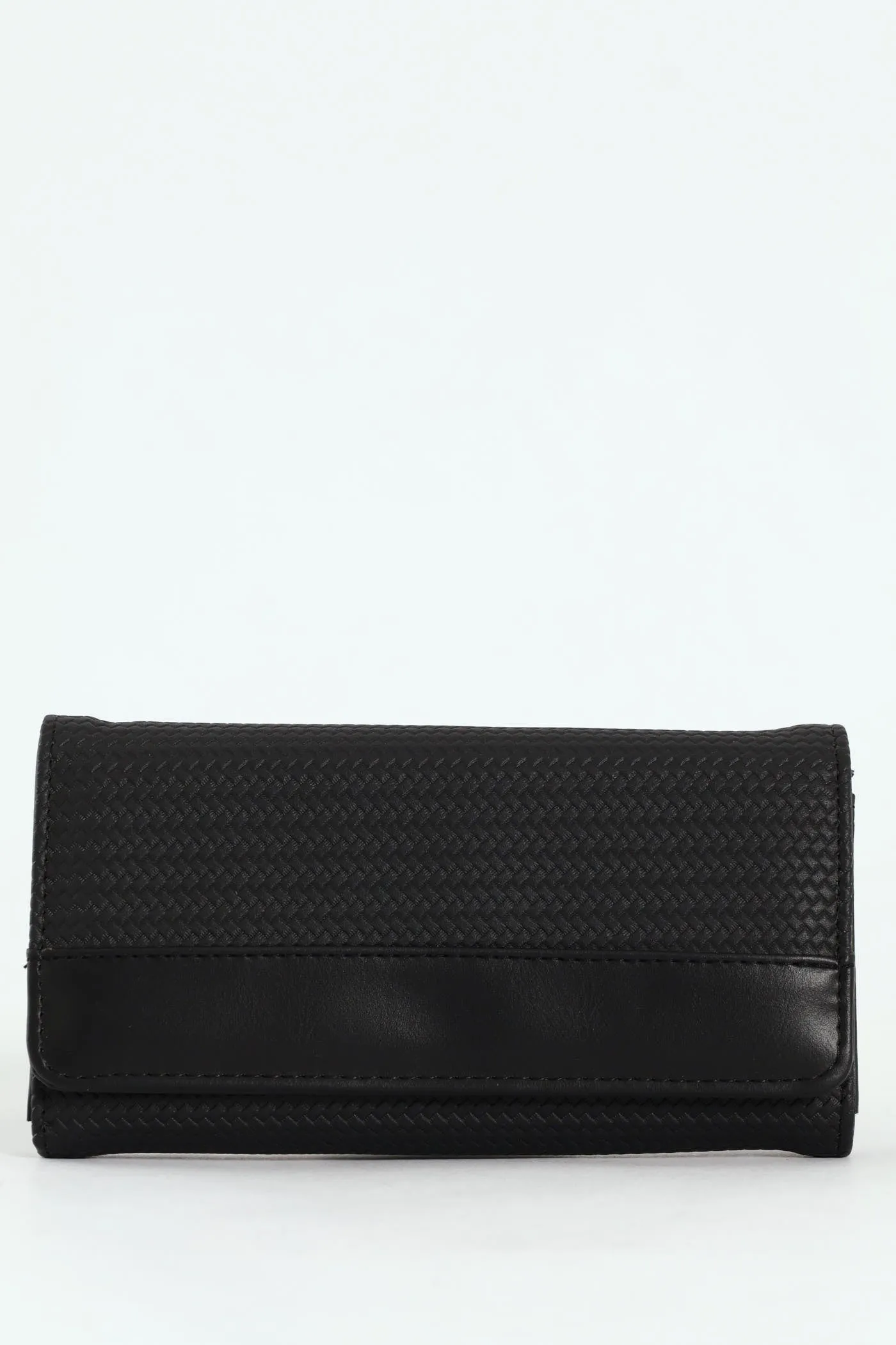 Textured Bifold Purse - Black sold by Edgars