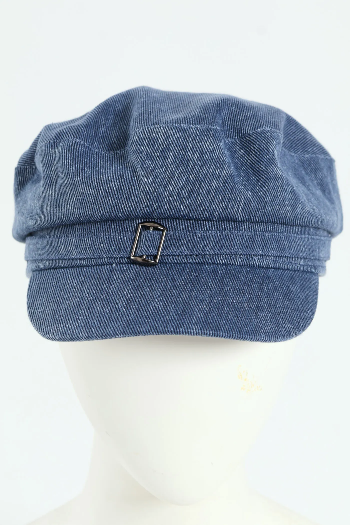 Denim Chambray Bakerboy Hat - Denim sold by Edgars