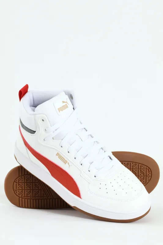 Caven 2.0 Mid Sneaker - White/Red sold by Edgars