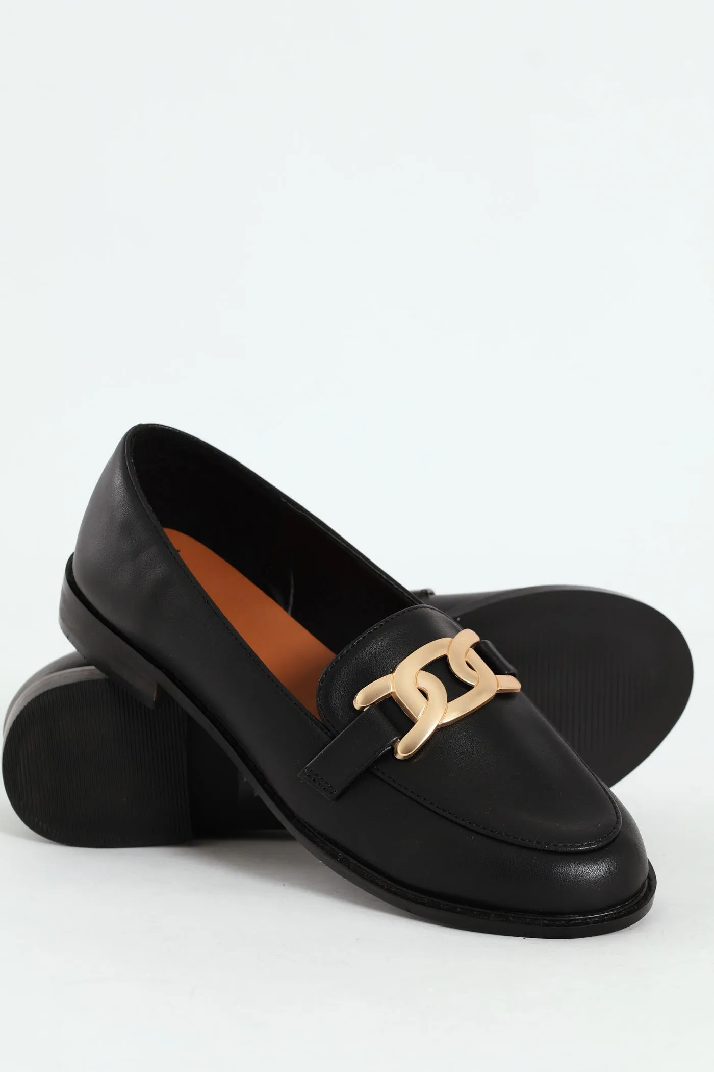 Loafer With Chain Metal Trim - Black sold by Edgars product image thumbnail 5