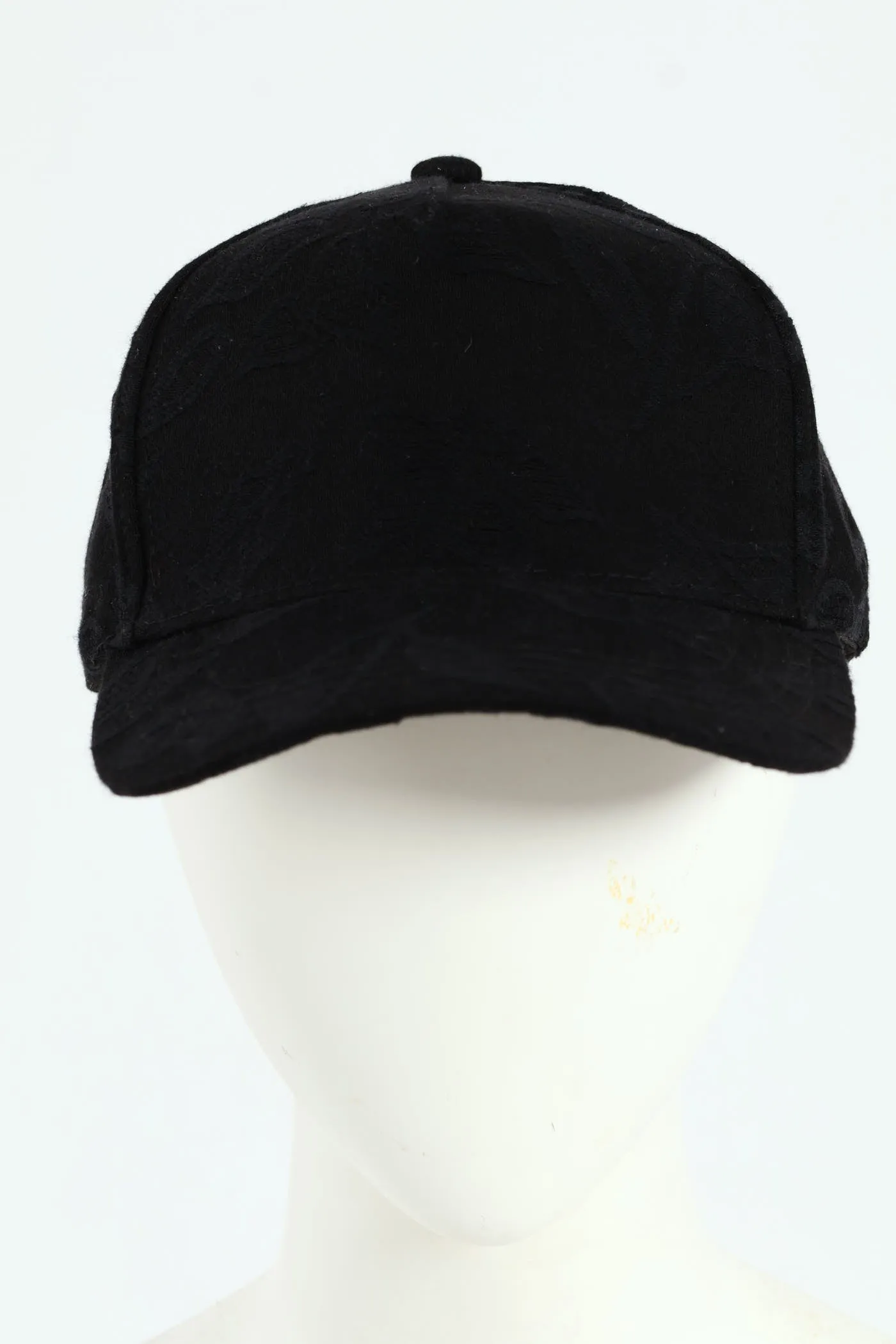 Floral Jaquard Peak Cap - Black sold by Edgars