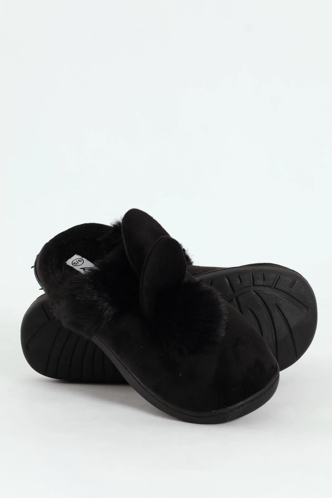 Bunny Fur Slipper - Black sold by Edgars product image thumbnail 5
