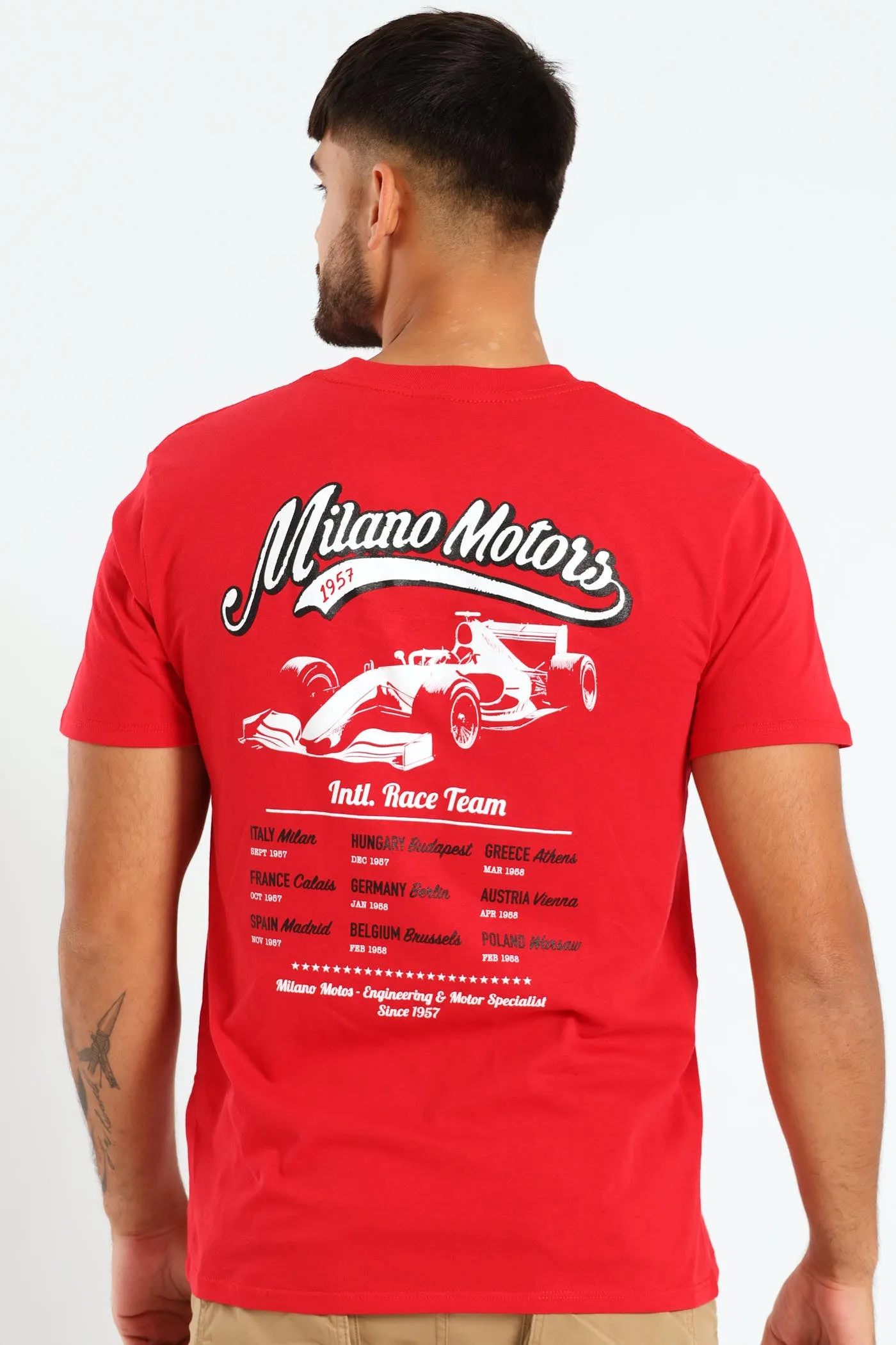 Race Car Front & Back Print Tee - Red sold by Edgars product image thumbnail 2
