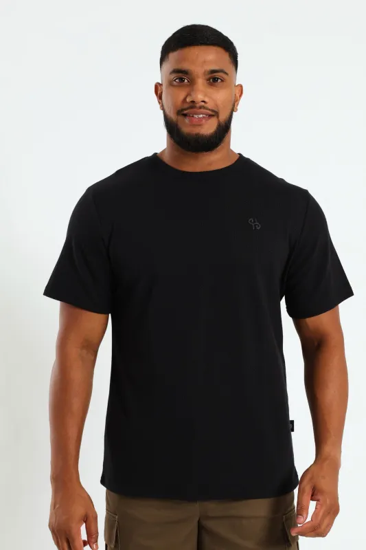 Pineapple Surf Int Crew Tee - Black sold by Edgars