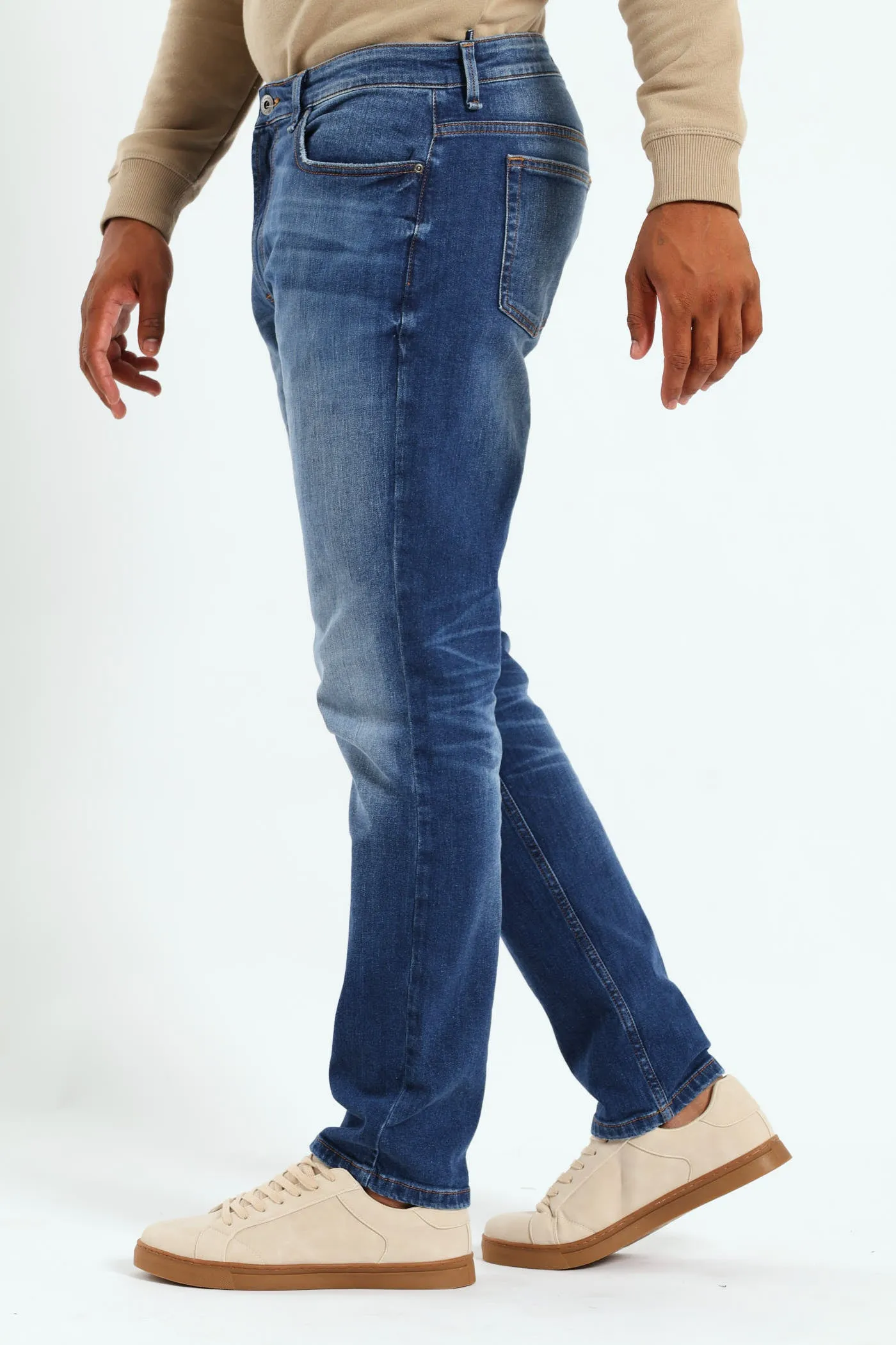 Mid Blasted Slim Jean - Mid Denim sold by Edgars product image thumbnail 2