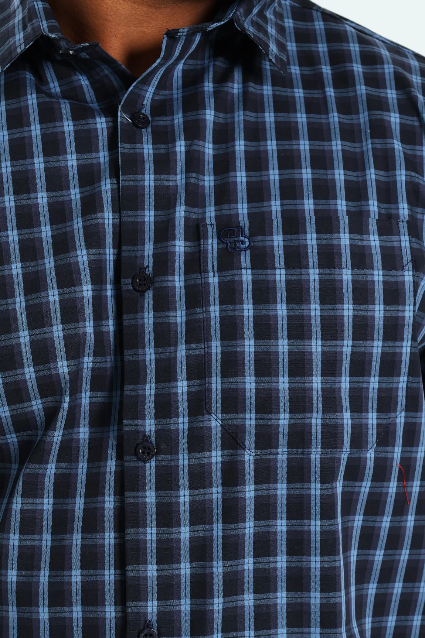 Short Sleeve Check Shirt - Navy sold by Edgars product image thumbnail 4