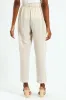 Pull On Pleated Tapered Leg Pant - Oatmeal Melange sold by Edgars
