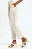 Pull On Pleated Tapered Leg Pant - Oatmeal Melange sold by Edgars