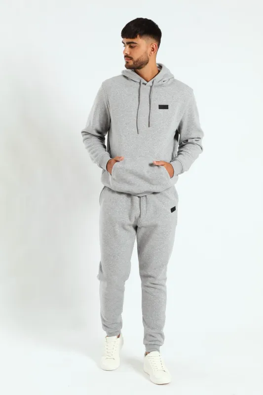 Hoody Track Top - Grey Melange made by Edgars