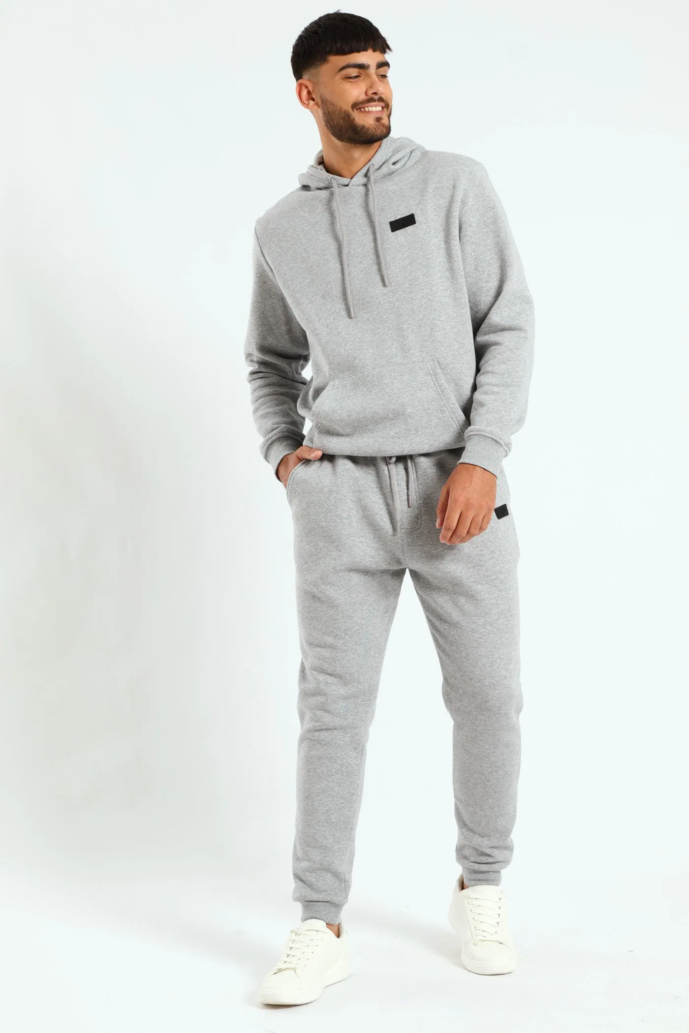 Basic Fleece Jogger - Grey Melange sold by Edgars