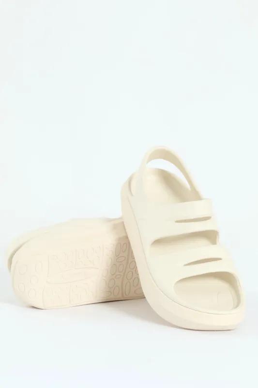 Flatter Sandal - Cream sold by Edgars