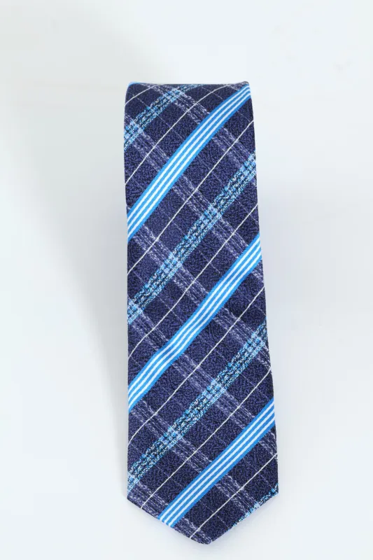 Striped Tie - Navy sold by Edgars