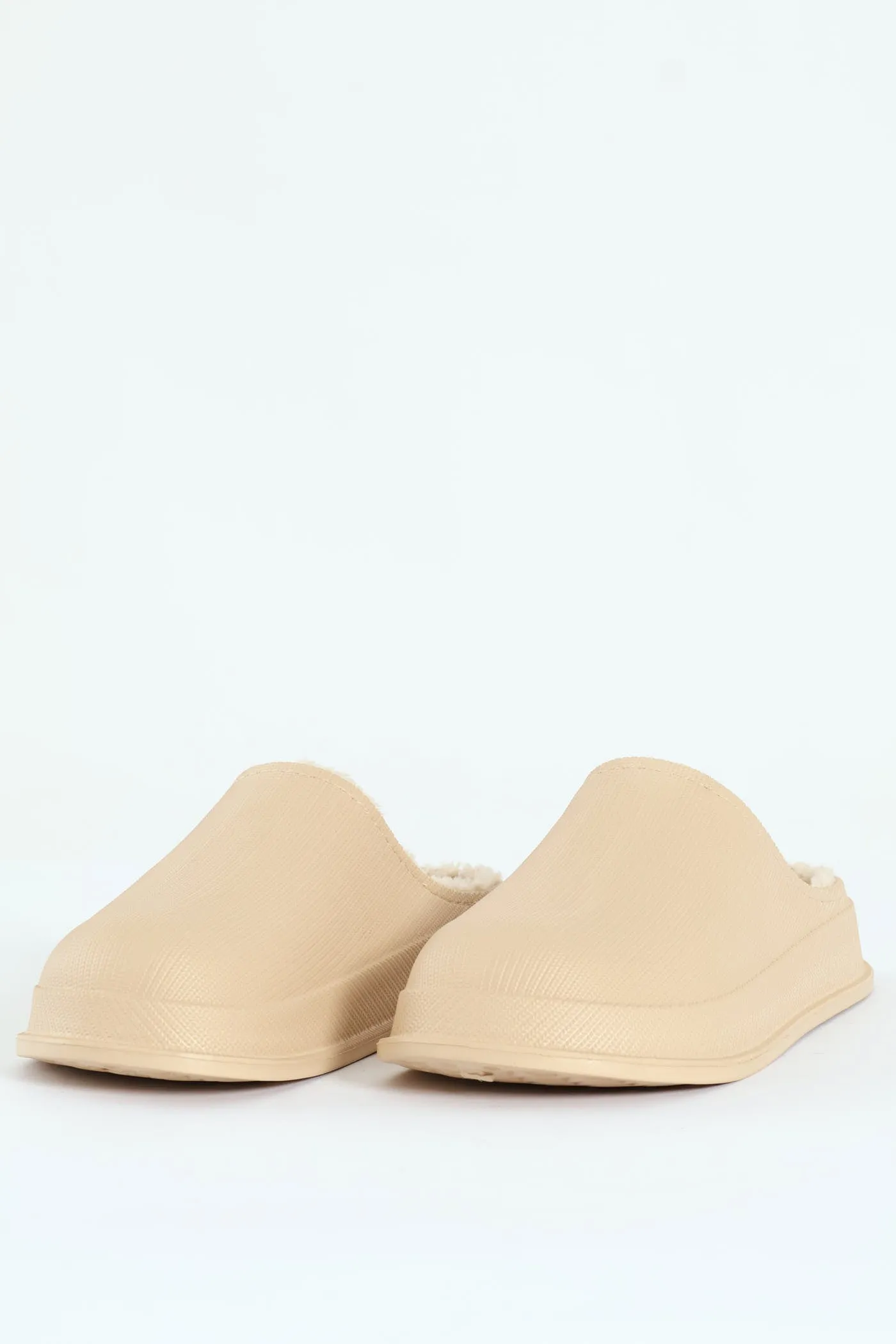 Open Back Clog Slipper - Stone sold by Edgars