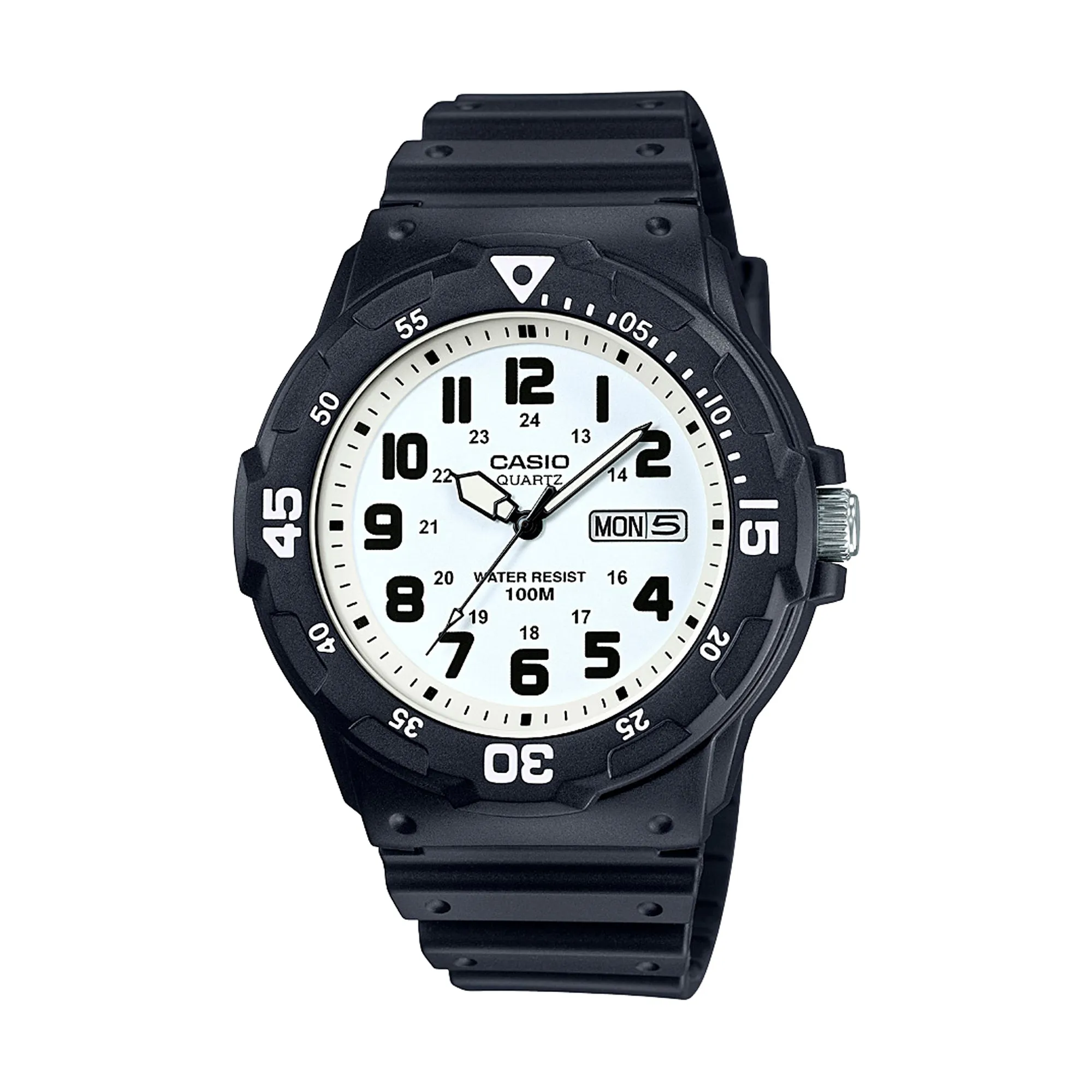 White Dial Analogue Watch - Black sold by Edgars