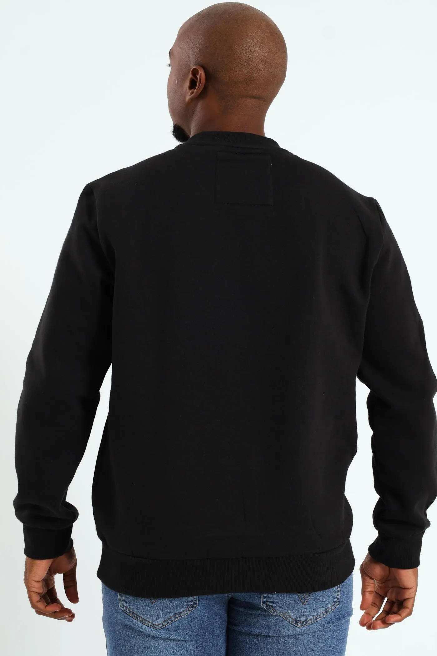 Badge Crew Sweat Top - Black sold by Edgars product image thumbnail 3