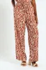 Pull-On Drawstring Wideleg Pant - Rust/Cream sold by Edgars
