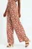 Pull-On Drawstring Wideleg Pant - Rust/Cream sold by Edgars