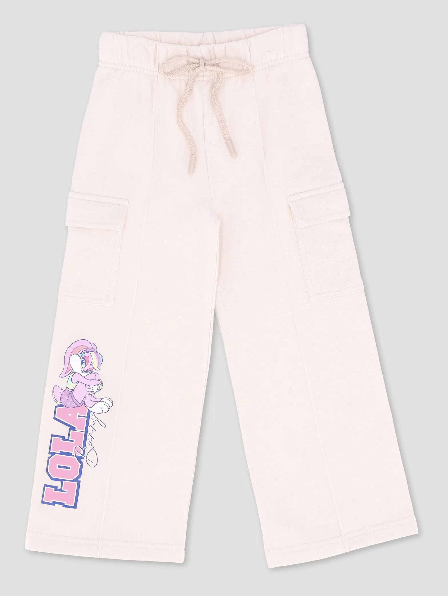 Pre-Girls Lola Brushed Fleece Jogger - Cream sold by Edgars