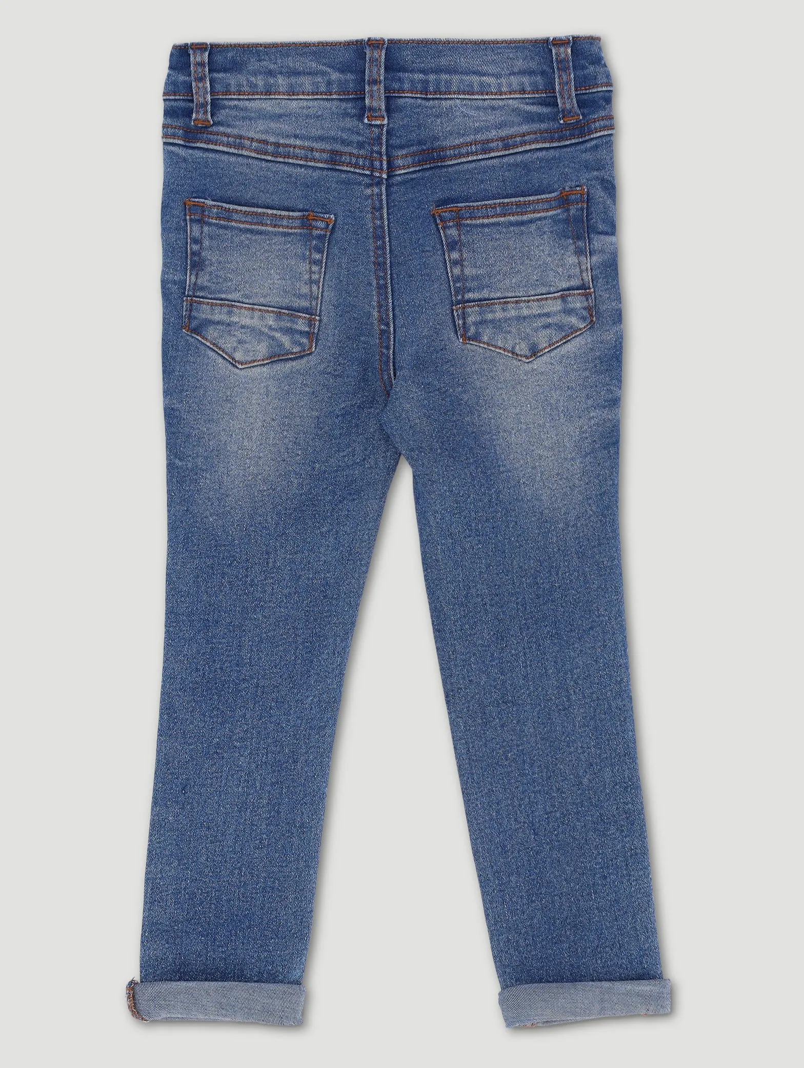 Pre-Boys Rip & Repair Denim - Mid Blue sold by Edgars product image thumbnail 2