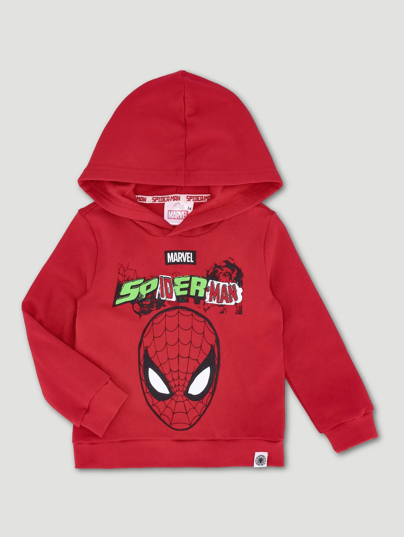 Pre-Boys Spiderman Comic Hoody - Red sold by Edgars