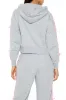 Long Sleeve Cropped Athletic Jacket - Grey sold by Edgars 