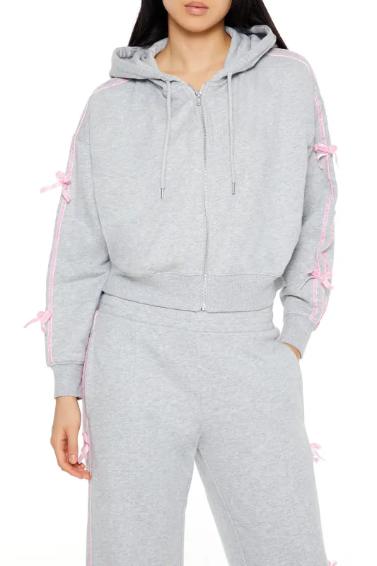 Long Sleeve Cropped Athletic Jacket - Grey sold by Edgars 