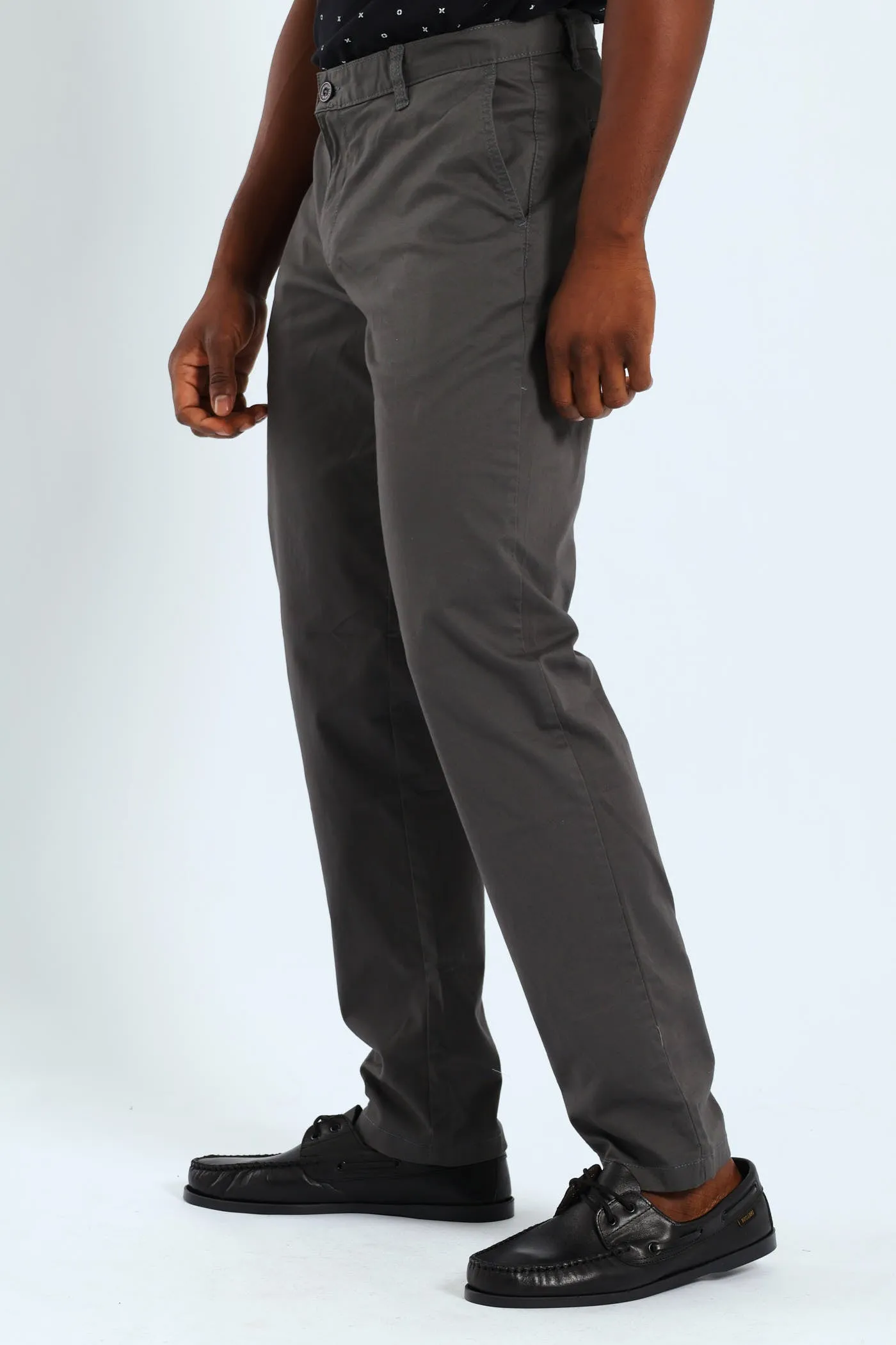 Basic Slim Stretch Chino - Charcoal sold by Edgars product image thumbnail 2