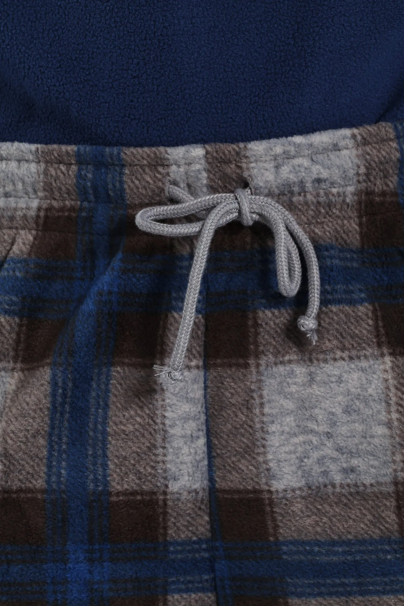 Polar Fleece Long Sleeve Top & Check Pant Pj Set - Indigo sold by Edgars product image thumbnail 2