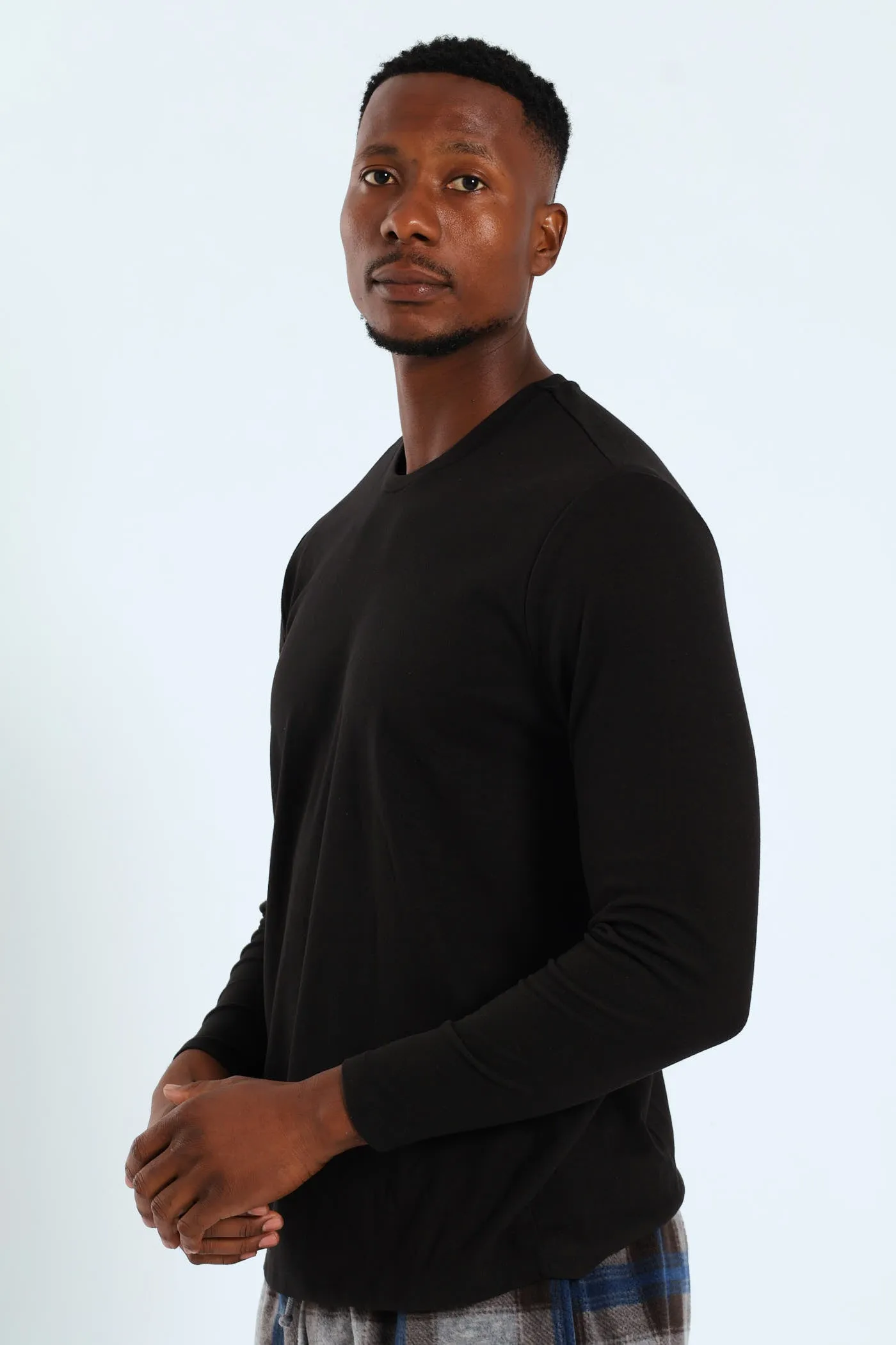 Long Sleeve Interlock Sleep Top - Black sold by Edgars product image thumbnail 3