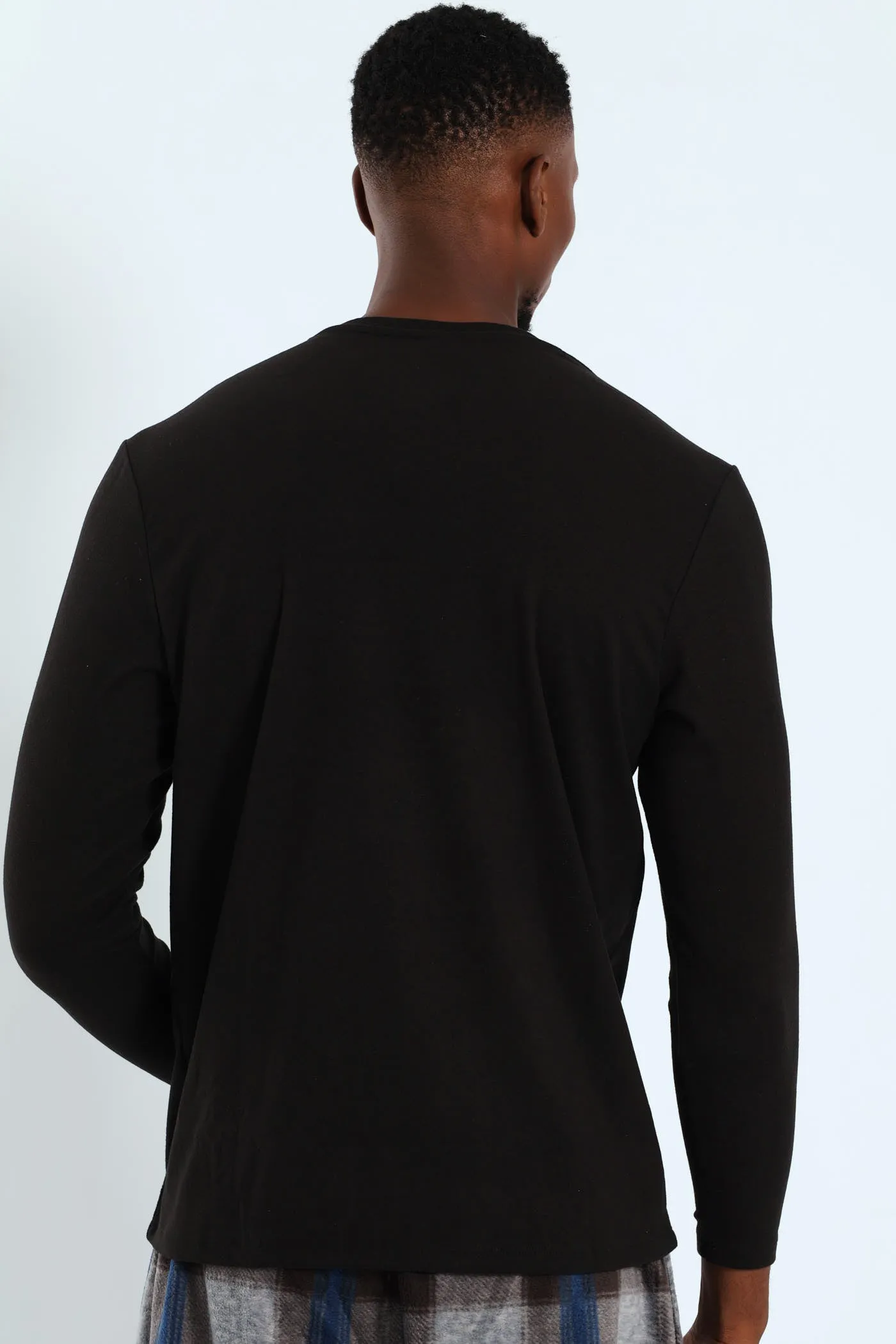 Long Sleeve Interlock Sleep Top - Black sold by Edgars product image thumbnail 2