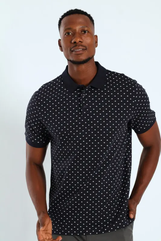 Signal Print Golfer - Navy sold by Edgars