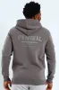 Back Print Zip Detail Hoody - Charcoal sold by Edgars
