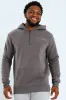 Back Print Zip Detail Hoody - Charcoal sold by Edgars