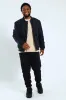 Longer Zip Bomber Jacket - Navy sold by Edgars