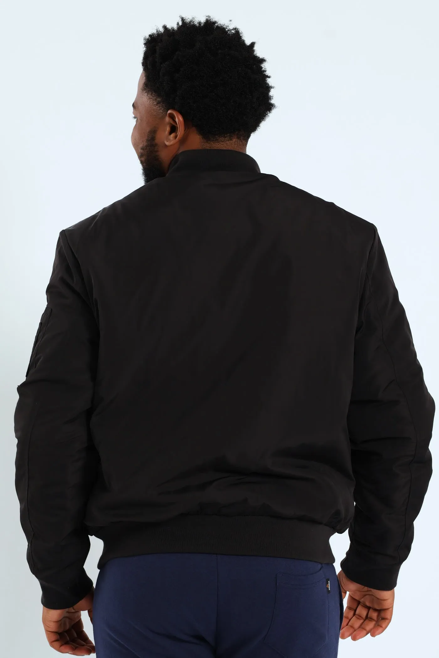 Longer Zip Bomber Jacket - Black sold by Edgars product image thumbnail 4