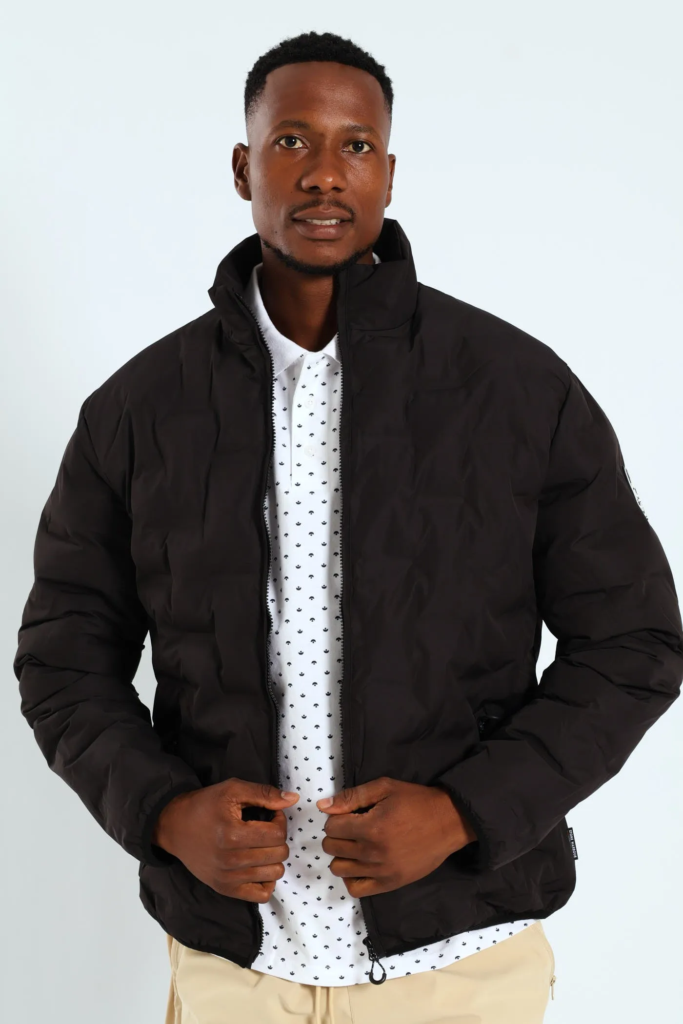 Heat Seal Puffer Jacket - Black sold by Edgars
