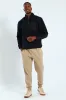 Polar Fleece Nylon Combo Zip Through Jacket - Navy/Black sold by Edgars