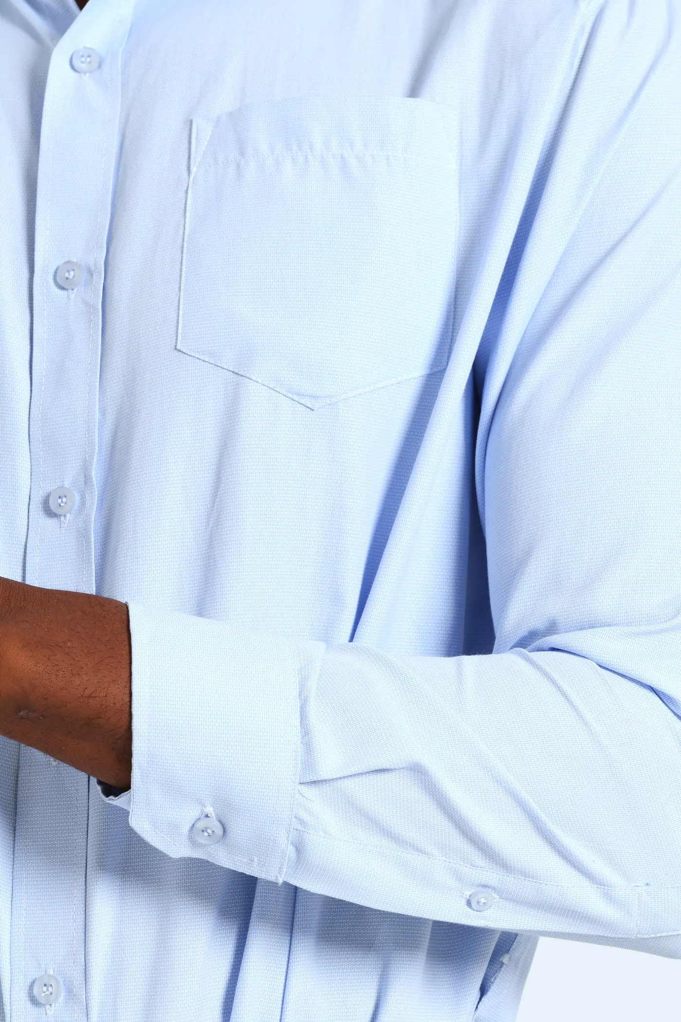 Melange Effect Textured Shirt - Light Blue sold by Edgars product image thumbnail 2