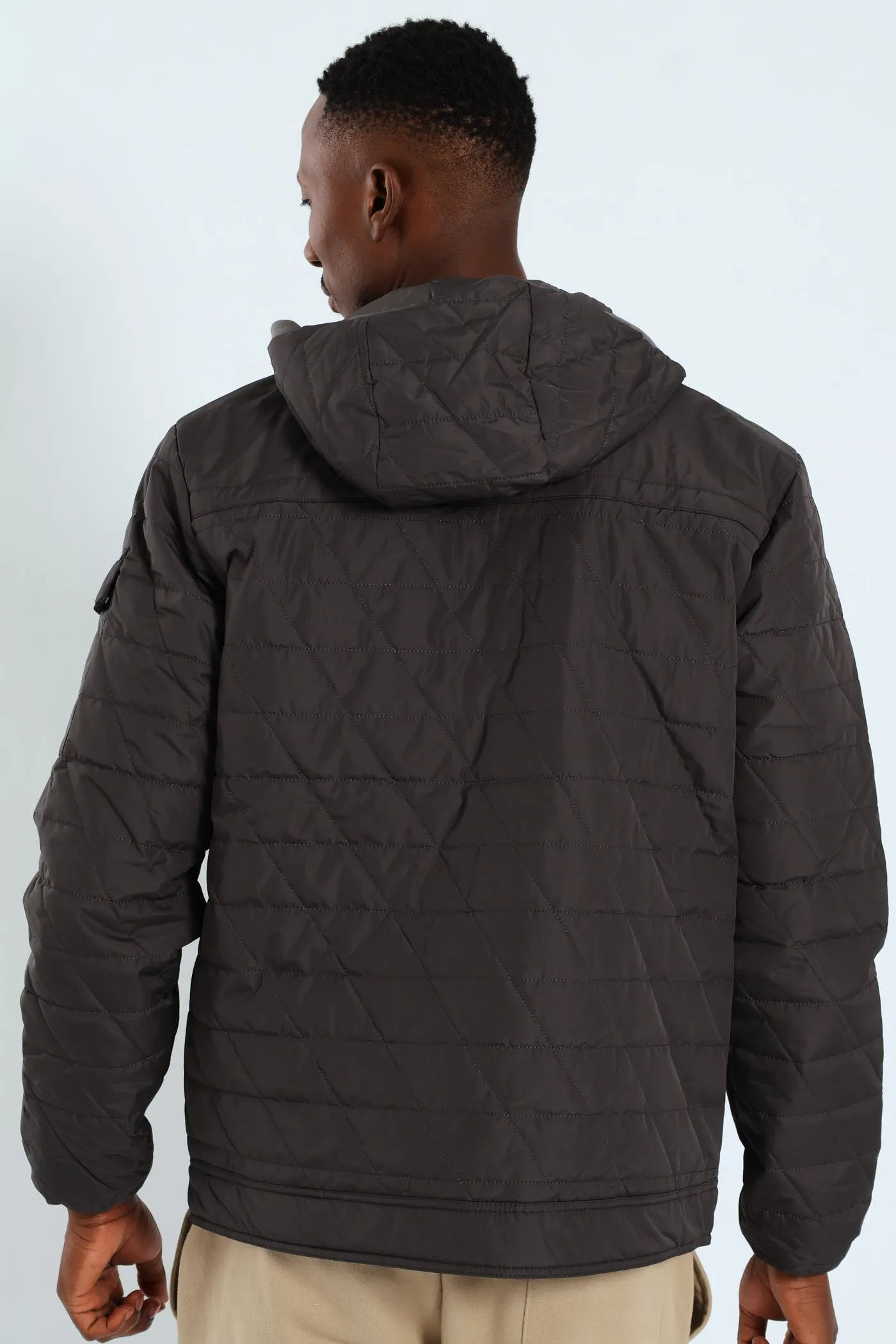 Charcoal Quilted Utility Jacket - Charcoal sold by Edgars product image thumbnail 2